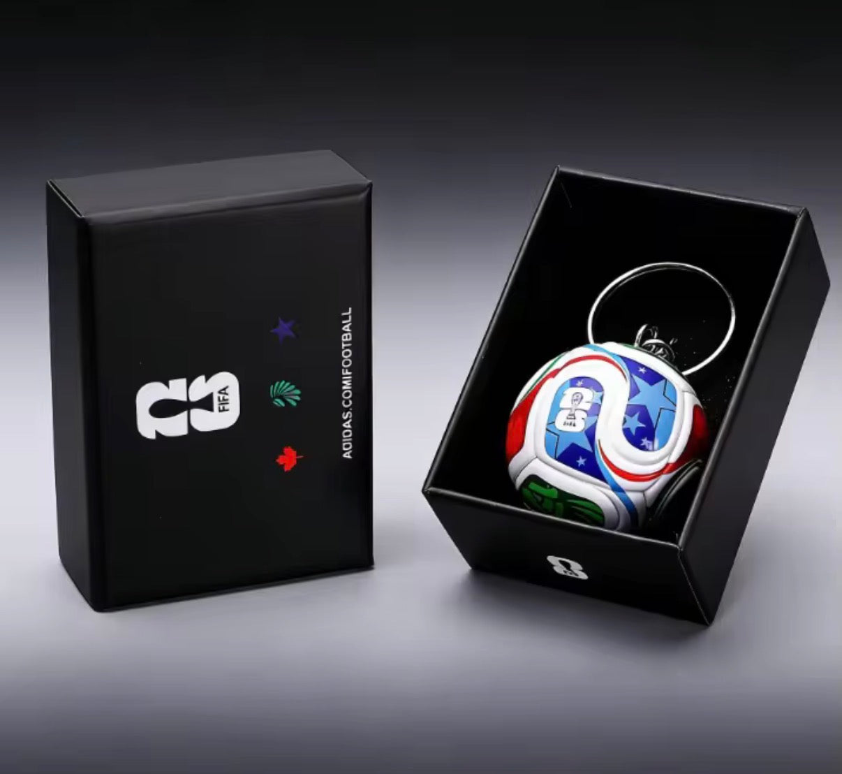 Mini FIFA World Cup 2026 Ball Keychain – Inspired by the Official Match Ball with Premium Gift Box