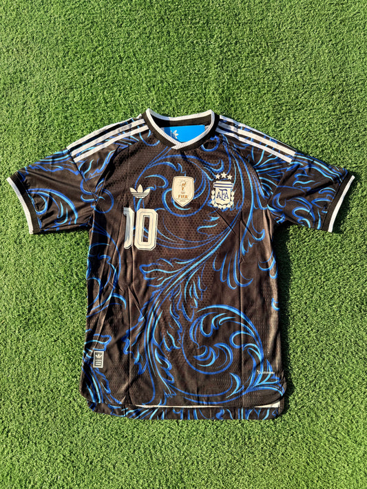 Argentina #10 Lionel Messi Jersey – Player Version Away World Cup 2026+ Free Soccer Ball Keychain (Slim Fit – Size Up Recommended)