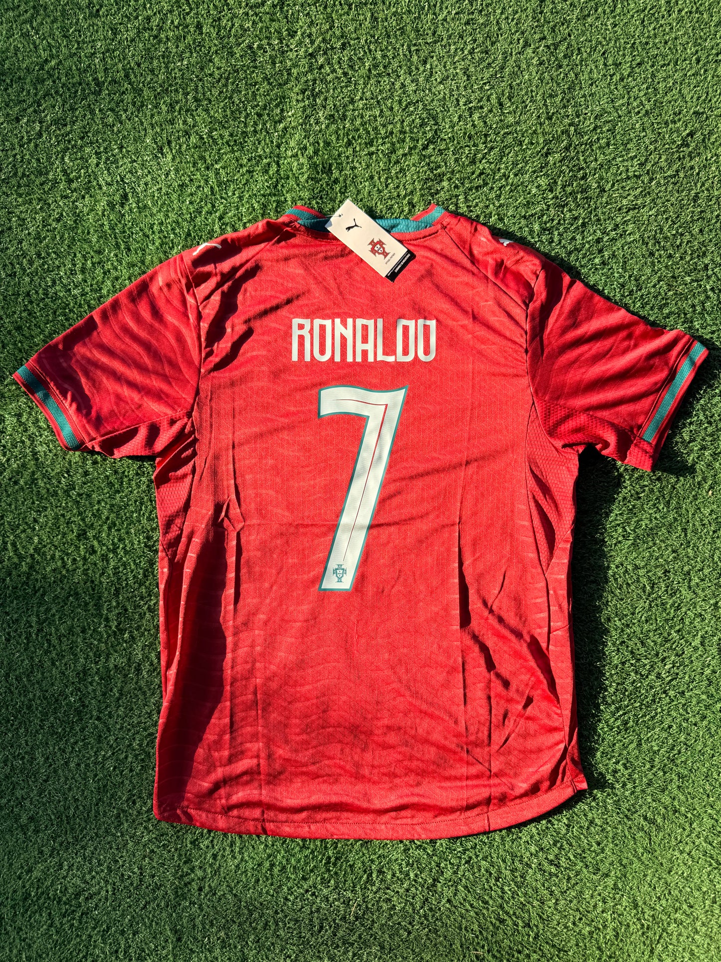 Camiseta Portugal #7 Cristiano Ronaldo – Versión Jugador Mundial 2026 (Ajuste Slim – Se recomienda pedir una talla más)